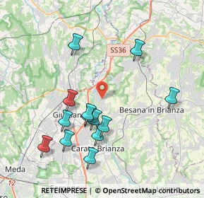 Mappa Via Gaetano Donizetti, 20836 Briosco MB, Italia (3.89077)