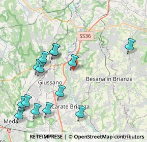 Mappa Via Gaetano Donizetti, 20836 Briosco MB, Italia (4.70929)