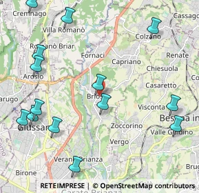 Mappa Via Gaetano Donizetti, 20836 Briosco MB, Italia (2.67214)