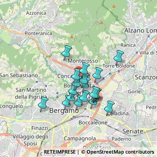 Mappa Via Fossoli, 24123 Bergamo BG, Italia (1.39789)
