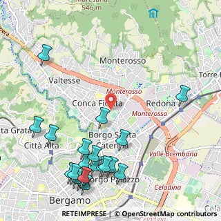 Mappa Via Fossoli, 24123 Bergamo BG, Italia (1.3775)