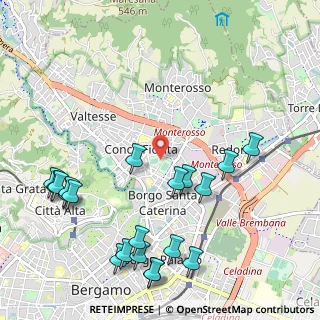 Mappa Via Fossoli, 24123 Bergamo BG, Italia (1.2985)