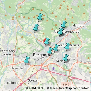 Mappa Via Fossoli, 24123 Bergamo BG, Italia (3.42769)