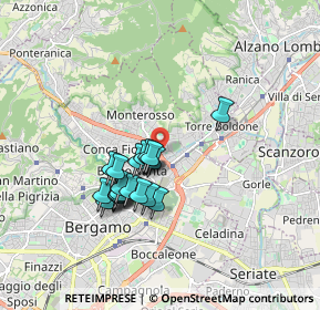 Mappa Via Tito Legrenzi, 24124 Bergamo BG, Italia (1.375)