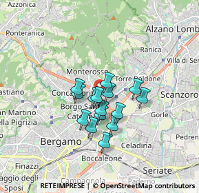 Mappa Via Tito Legrenzi, 24124 Bergamo BG, Italia (1.12933)