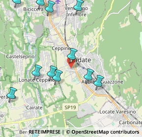 Mappa Via San Carlo, 21049 Tradate VA, Italia (2.57667)