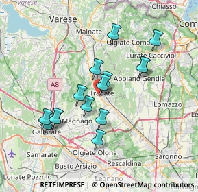 Mappa Via San Carlo, 21049 Tradate VA, Italia (6.44467)
