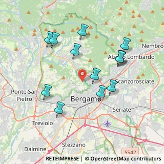 Mappa Via Roccolino, 24123 Bergamo BG, Italia (3.84231)