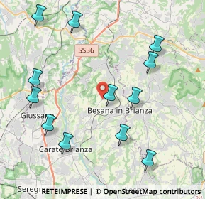 Mappa Via Rivabella, 20045 Besana in Brianza MB, Italia (4.65)