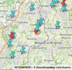 Mappa Via Rivabella, 20045 Besana in Brianza MB, Italia (2.67067)