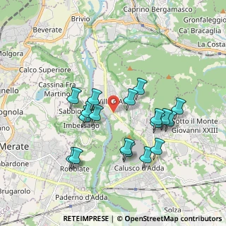 Mappa Via Catello, 24030 Villa d'Adda BG, Italia (1.73056)