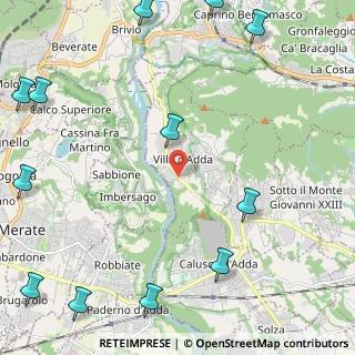 Mappa Via Catello, 24030 Villa d'Adda BG, Italia (3.41667)