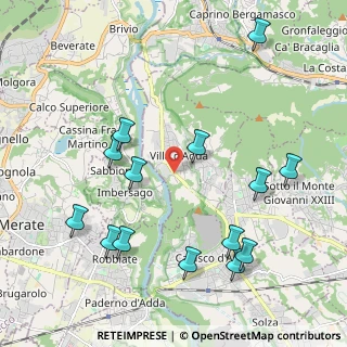 Mappa Via Catello, 24030 Villa d'Adda BG, Italia (2.32357)