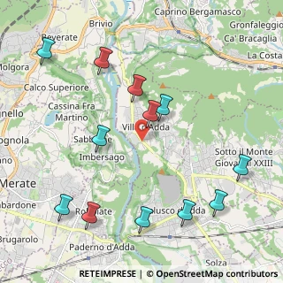 Mappa Via Catello, 24030 Villa d'Adda BG, Italia (2.37167)