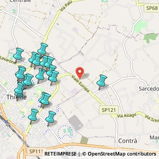 Mappa Via Europa, 36030 Thiene VI, Italia (1.328)