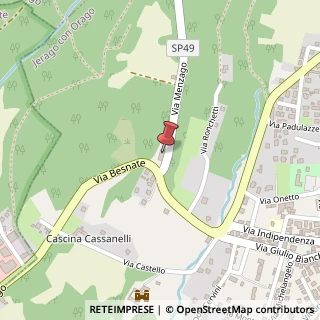 Mappa Via per Menzago, 1, 21040 Jerago con Orago, Varese (Lombardia)