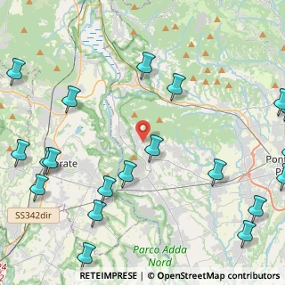 Mappa Via Cadernoldo, 24030 Villa d'Adda BG, Italia (6.3565)