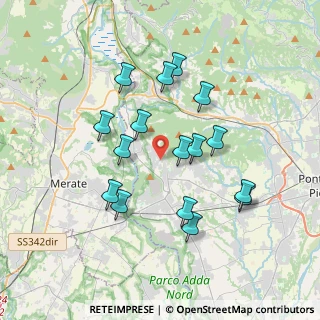Mappa Via Cadernoldo, 24030 Villa d'Adda BG, Italia (3.38938)