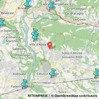 Mappa Via Cadernoldo, 24030 Villa d'Adda BG, Italia (3.68091)