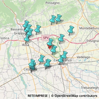 Mappa Via Piave, 31037 Loria TV, Italia (7.4055)