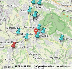 Mappa Via Rengione, 23873 Missaglia LC, Italia (1.88583)