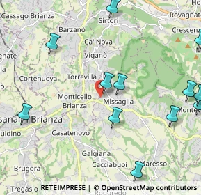Mappa Via Rengione, 23873 Missaglia LC, Italia (2.83929)