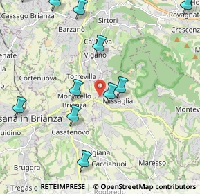 Mappa Via Rengione, 23873 Missaglia LC, Italia (2.51636)