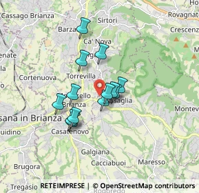 Mappa Via Rengione, 23873 Missaglia LC, Italia (1.21692)