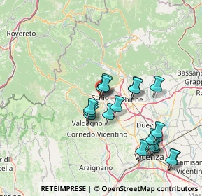 Mappa Via Milano, 36015 Schio VI, Italia (14.49158)