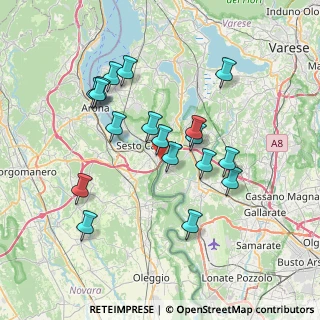 Mappa Via Tintoretto, 28053 Castelletto sopra Ticino NO, Italia (6.82556)