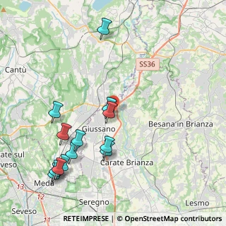 Mappa Via Gran Paradiso, 20833 Giussano MB, Italia (4.64538)