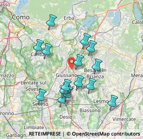 Mappa Via Gran Paradiso, 20833 Giussano MB, Italia (6.76867)