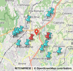 Mappa Via Gran Paradiso, 20833 Giussano MB, Italia (1.99125)