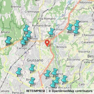 Mappa Via Gran Paradiso, 20833 Giussano MB, Italia (2.945)