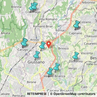 Mappa Via Gran Paradiso, 20833 Giussano MB, Italia (2.44182)
