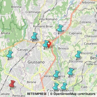 Mappa Via Gran Paradiso, 20833 Giussano MB, Italia (3.17)