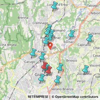 Mappa Via Don Sirtori, 22060 Arosio CO, Italia (2.01176)