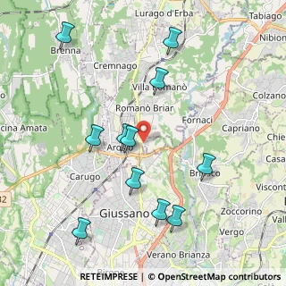 Mappa Via Don Sirtori, 22060 Arosio CO, Italia (2.14455)