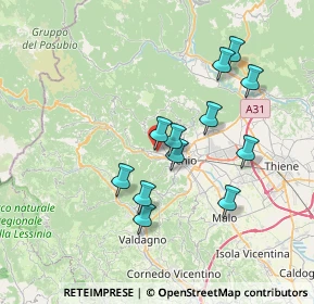 Mappa Via G. Galilei, 36036 Torrebelvicino VI, Italia (6.45167)