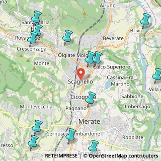Mappa Via per Scagnello, 23885 Calco LC, Italia (3.04462)
