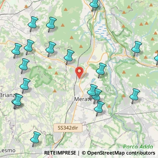 Mappa Via per Scagnello, 23885 Calco LC, Italia (5.82842)