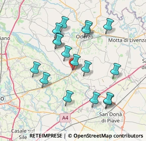 Mappa Piazza Sarajevo, 31047 Ponte di Piave TV, Italia (7.13176)