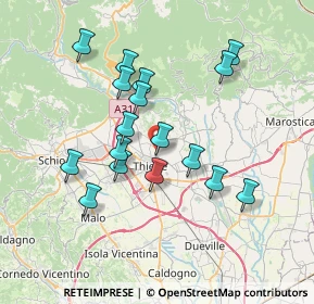 Mappa Via Caldierino, 36016 Thiene VI, Italia (6.61882)