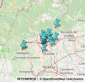 Mappa Via Caldierino, 36016 Thiene VI, Italia (6.76923)