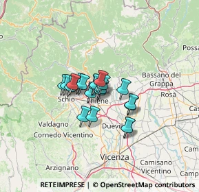 Mappa Via Caldierino, 36016 Thiene VI, Italia (7.4835)