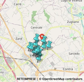 Mappa Via Caldierino, 36016 Thiene VI, Italia (1.29143)