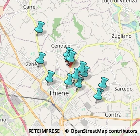 Mappa Via Caldierino, 36016 Thiene VI, Italia (1.25077)