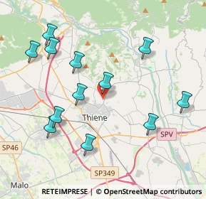 Mappa Via Caldierino, 36016 Thiene VI, Italia (4.2275)