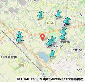 Mappa Via Talponera, 31050 Ponzano Veneto TV, Italia (1.87909)