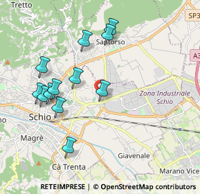 Mappa Via Piemonte, 36015 Schio VI, Italia (1.93833)